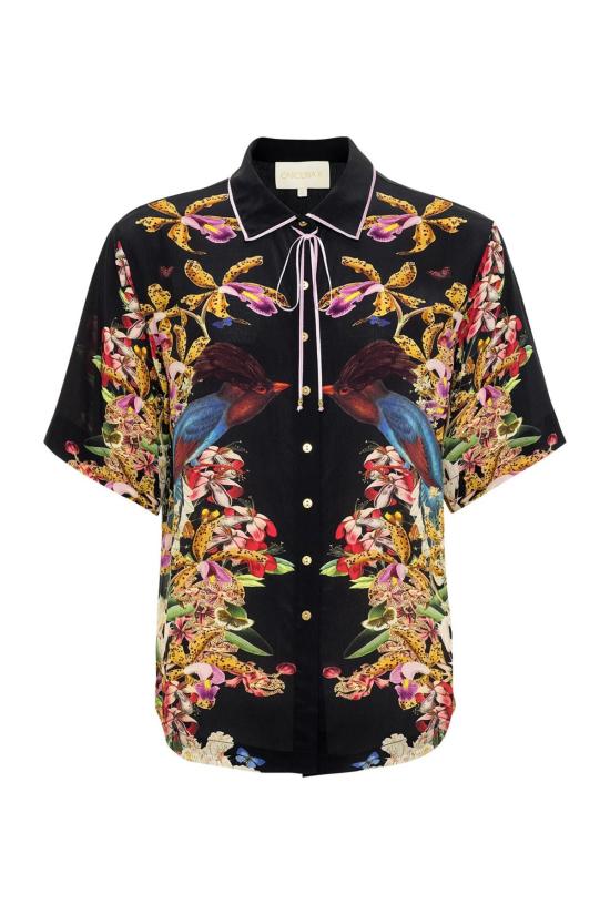  캐롤리나 케이 셔츠 캐롤라이나 K 아레스  디바인 버드 블랙 - CAROLINA K