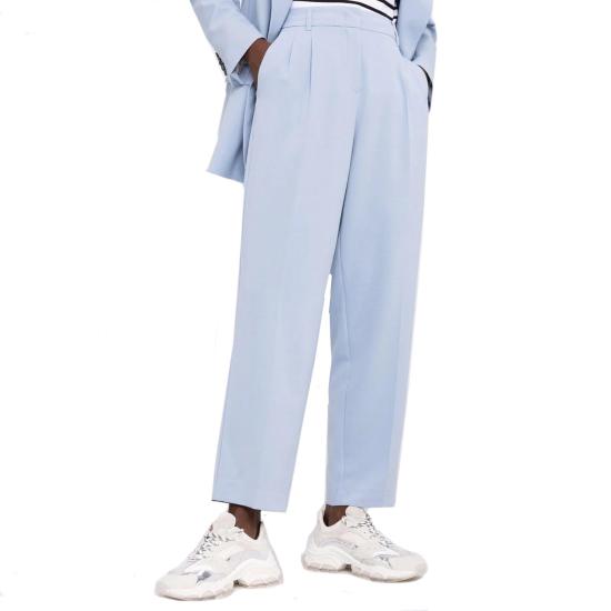  블랑카 비타 스트레이트 팬츠 PASSIFLORA 3372 ACQUAMARINA 007 Blue BLUE - BLANCA VITA