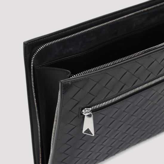 25SS 보테가베네타 클러치/파우치 732638 V2E41 8803 BLACK SILVER - BOTTEGA VENETA