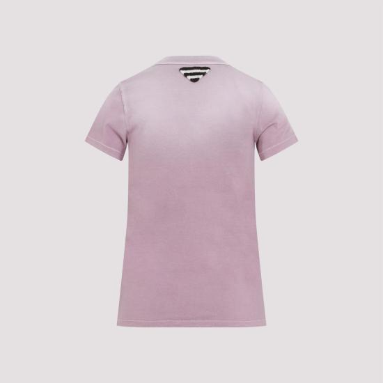 25SS 프라다 반팔 티셔츠 3557BSOOO 16XS F0203 MALVA PINK PURPLE - PRADA