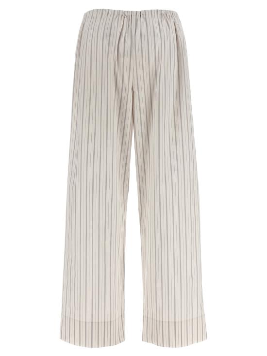 25SS 더로우 스트레이트 팬츠 8657W3584WGH White Black - THE ROW