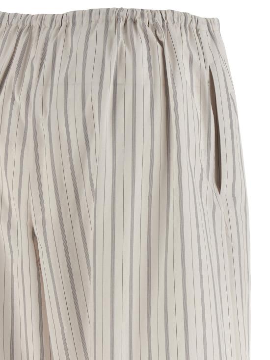 25SS 더로우 스트레이트 팬츠 8657W3584WGH White Black - THE ROW