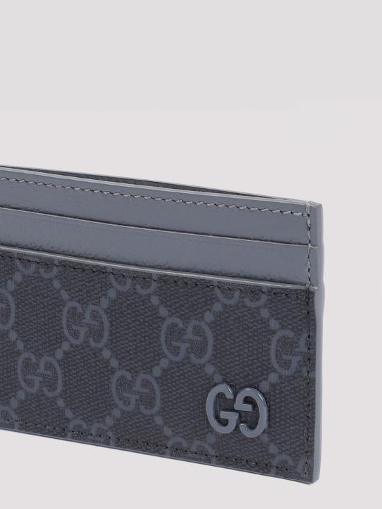 25FW 구찌 바이컬러 GG 카드 케이스 768248FACQC1048 BLACK DOM - GUCCI
