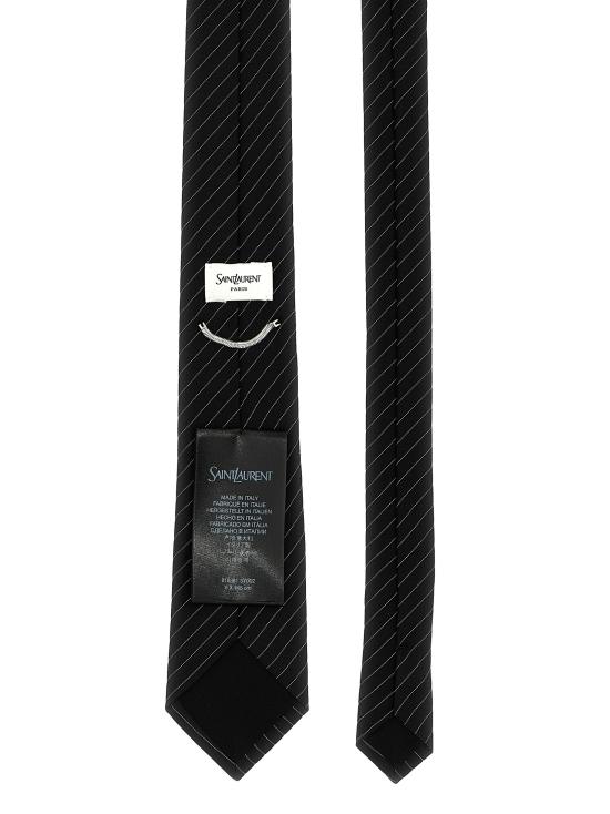 25SS 생로랑 넥타이 8163813Y0021078 BLACK DOM - SAINT LAURENT