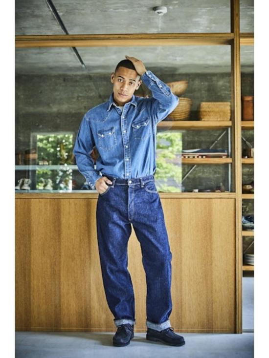  오어슬로우 데님 팬츠 오슬로 그랜드 대드 핏  원워시 - ORSLOW