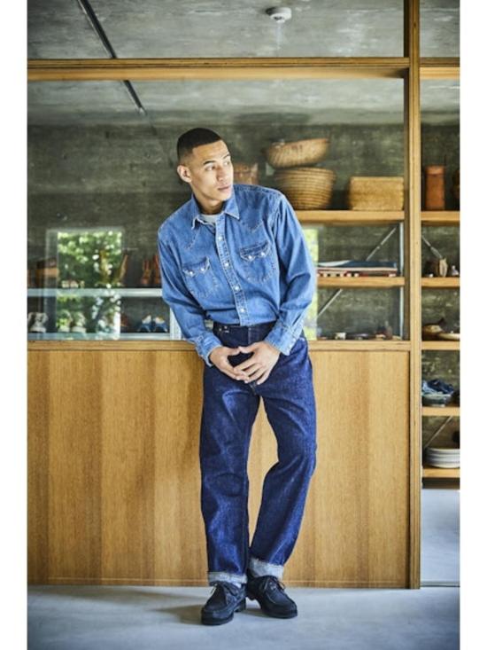  오어슬로우 데님 팬츠 오슬로 그랜드 대드 핏  원워시 - ORSLOW