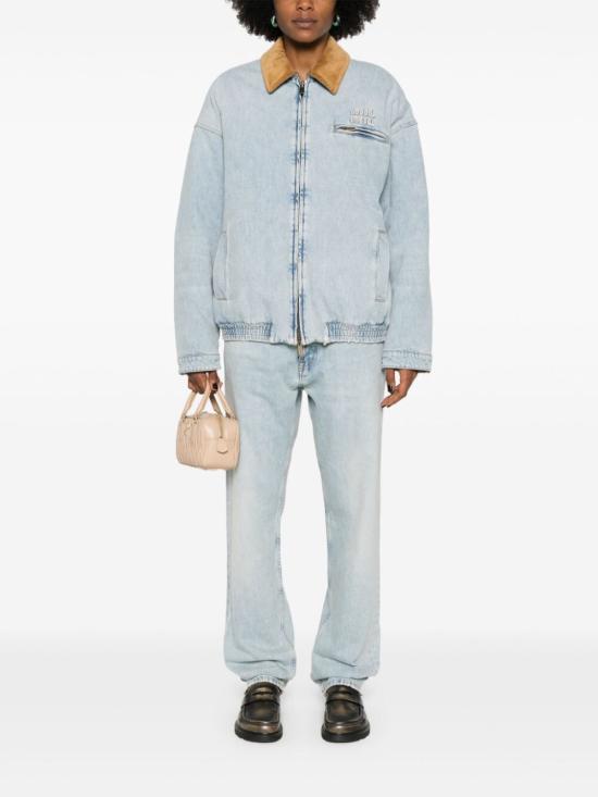 24FW 미우미우 데님 팬츠 GWP503SOOO 14QU F0013 AZZURRO - MIU MIU