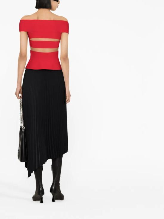  알렉산더 맥퀸 반팔 티셔츠 748051Q1A5Z red - ALEXANDER MCQUEEN