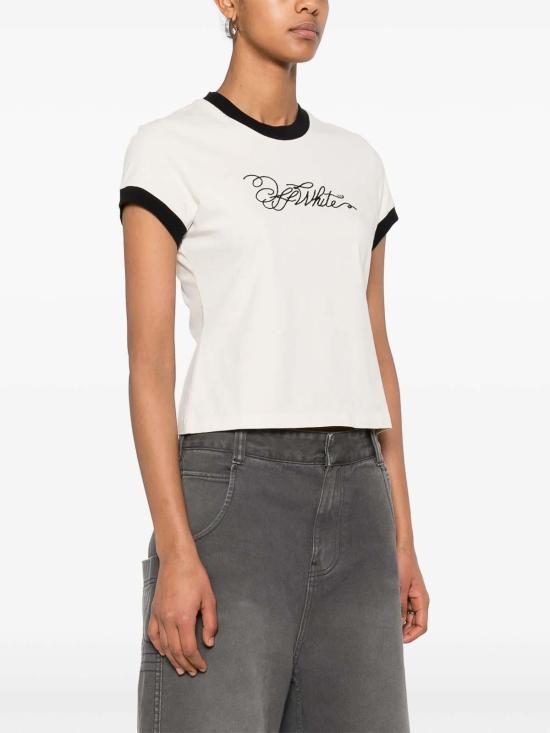  오프화이트 반팔 티셔츠 OWAA112S25JER0030B10 White - OFF WHITE