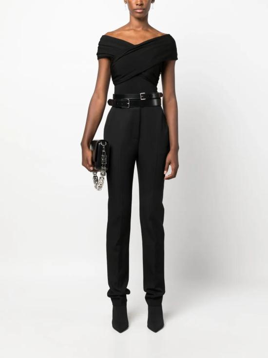  알렉산더 맥퀸 스트레이트 팬츠 757128QJAAC black - ALEXANDER MCQUEEN