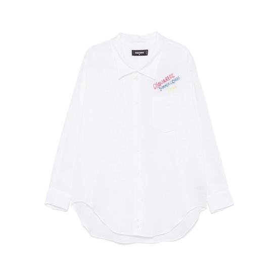 25SS 디스퀘어드2 셔츠 D35294 S73DL0277 100 WHITE