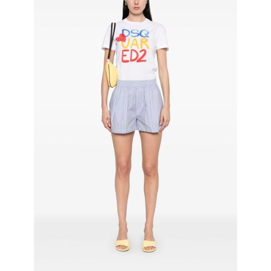 25SS 디스퀘어드2 숏팬츠 D35284 S73MU0241 001S BLUE WHITE - DSQUARED2