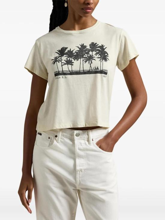  폴로 랄프로렌 반팔 티셔츠 211959105001 beige - POLO RALPH LAUREN