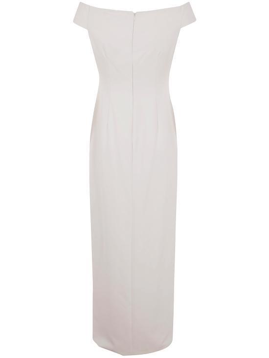 25SS 랄프 로렌 미디 원피스 253936388 002 MASCARPONE CREAM - RALPH LAUREN