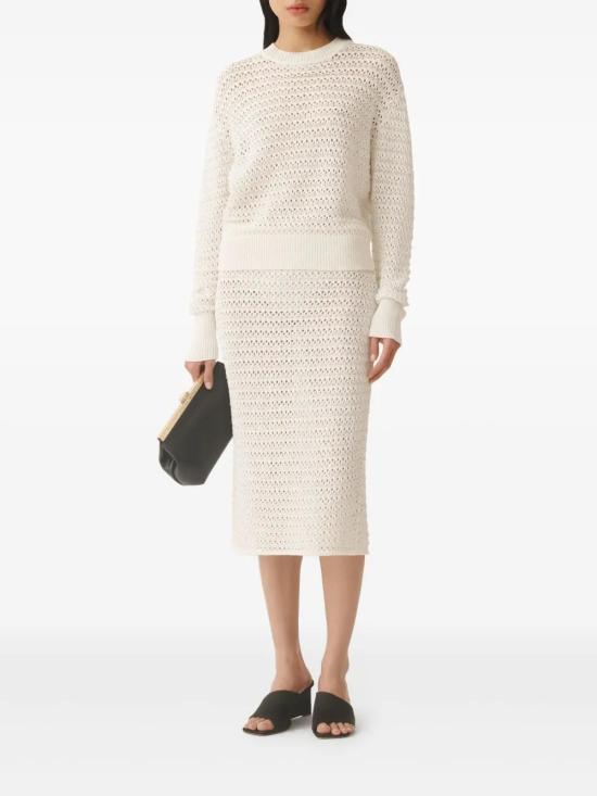  파비아나 필리피 미디 스커트 GND275F788L3530000 white - FABIANA FILIPPI