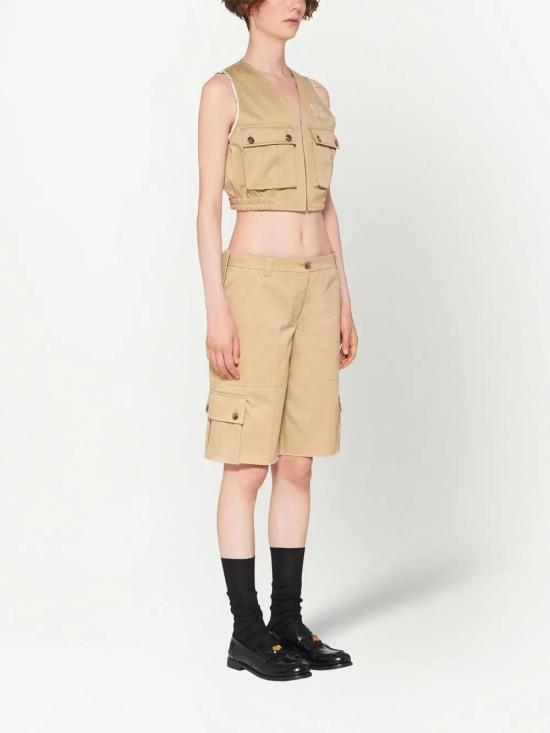  미우미우 숏팬츠 MP1648S2311UPX beige - MIU MIU