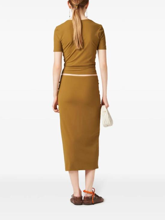  미우미우 반팔 티셔츠 MT2002SOOO122R - MIU MIU