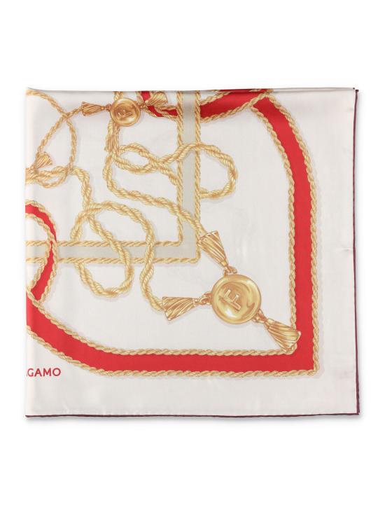 25SS 살바토레 페라가모 머플러/스카프 310186779450 NEW RED AV NEW RED IVORY