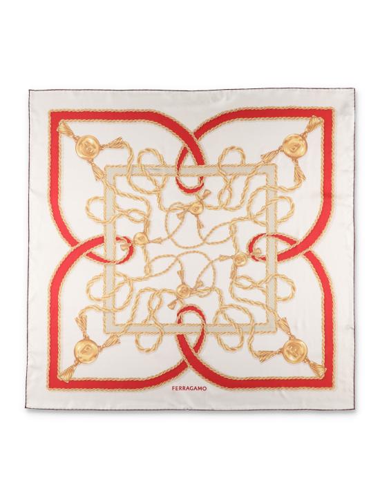 25SS 살바토레 페라가모 머플러/스카프 310186779450 NEW RED AV NEW RED IVORY - SALVATORE FERRAGAMO