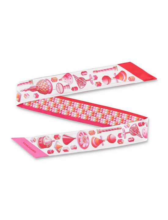25SS 살바토레 페라가모 머플러/스카프 320975780018 COTTON CAN COTTON CANDY FUCHSIA