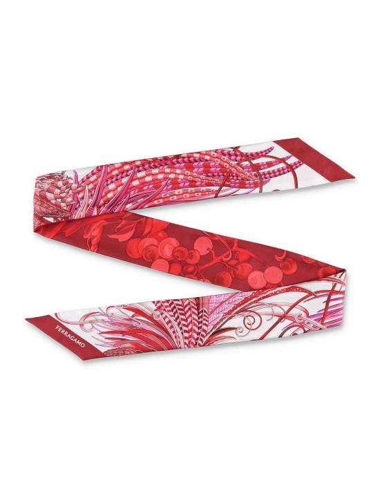 25SS 살바토레 페라가모 머플러/스카프 320970780208 AVORIO FUC IVORY FUCHSIA