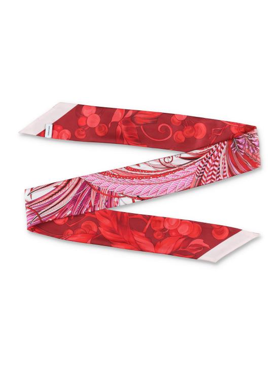 25SS 살바토레 페라가모 머플러/스카프 320970780208 AVORIO FUC IVORY FUCHSIA - SALVATORE FERRAGAMO