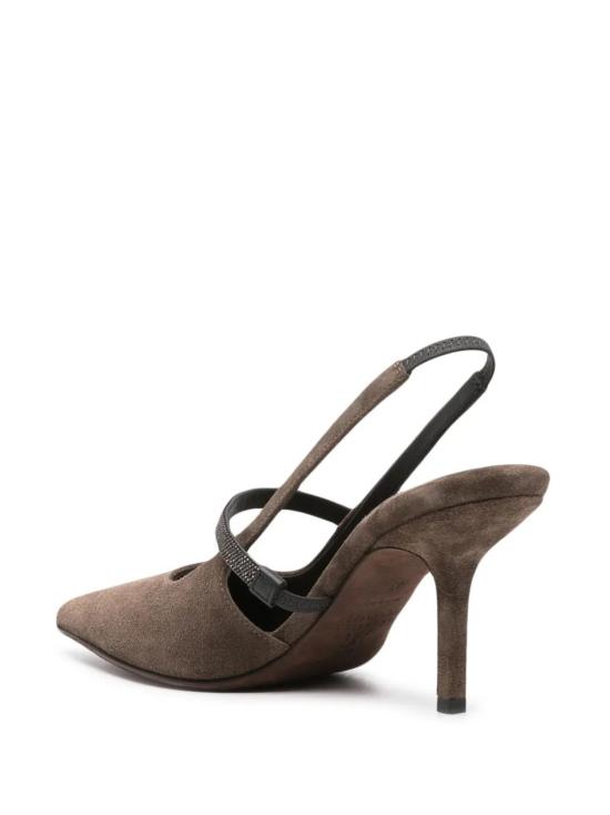  브루넬로 쿠치넬리 힐/펌프스 MZSFC2508C8769 coffee - BRUNELLO CUCINELLI