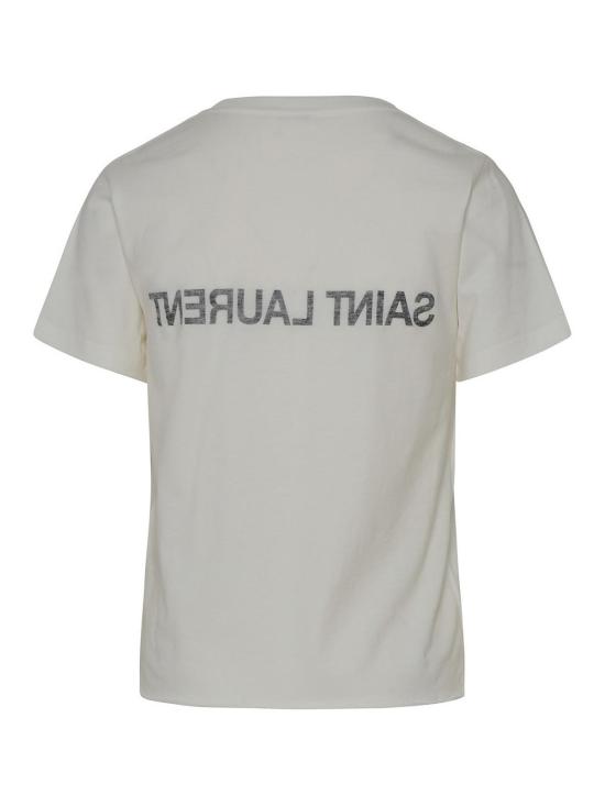  생로랑 반팔 티셔츠 665234Y37AW9744 Beige - SAINT LAURENT