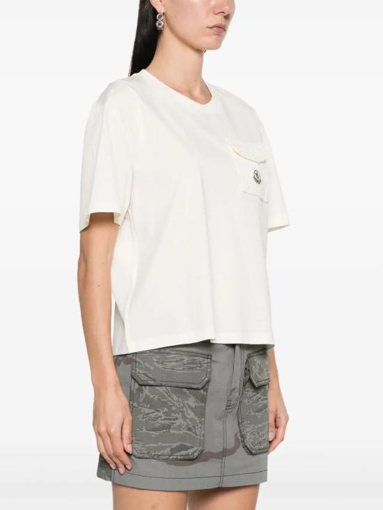  몽클레어 반팔 티셔츠 J10938C0002289AI9 beige - MONCLER