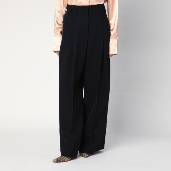 25SS 질샌더 스트레이트 팬츠 J03KA0292J65005 Black