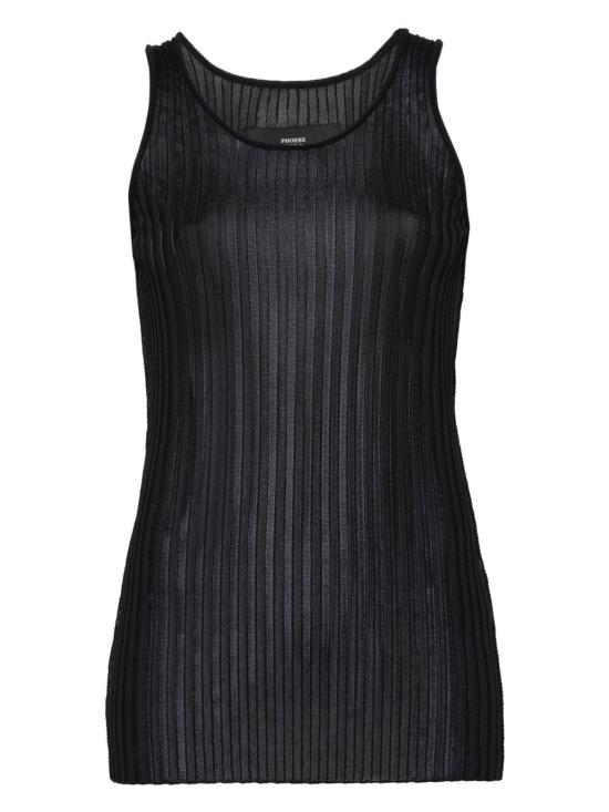 25SS PHOEBE PHILO 민소매 티셔츠 BK75YV4530 900BK Black