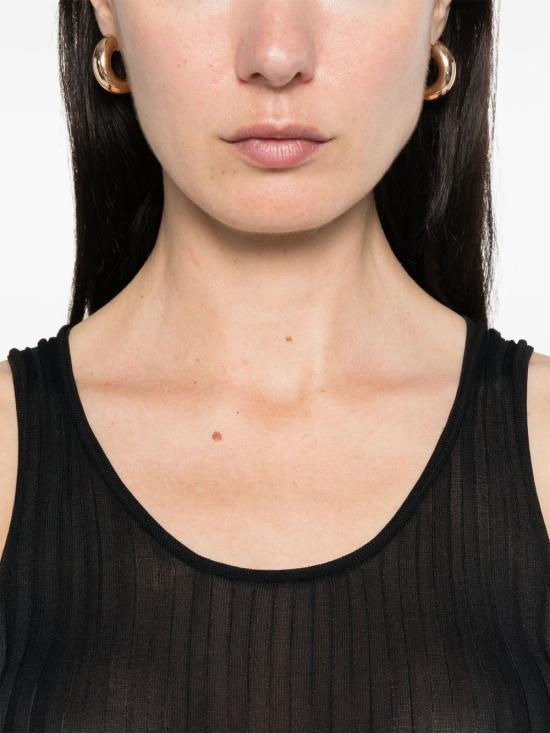 25SS PHOEBE PHILO 민소매 티셔츠 BK75YV4530 900BK Black - PHOEBE PHILO