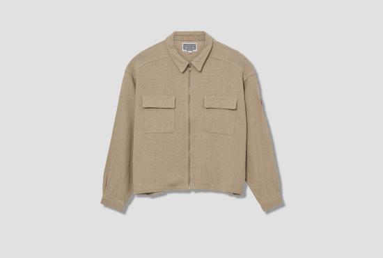 25SS 카브엠트 자켓 C/L 지퍼 숏 셔츠 재킷 CES27JK12 그레이