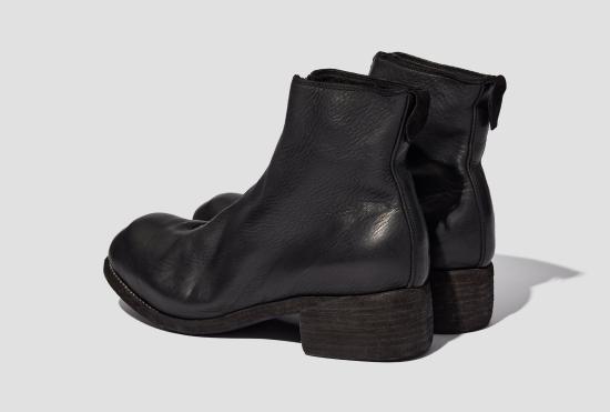 25SS 구이디 부츠 앞 지퍼  - 말 가죽 풀 그레인 CV / 밑창 - BLKT PL1 - GUIDI