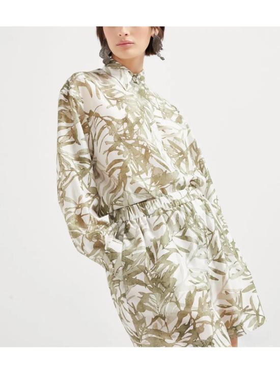  브루넬로 쿠치넬리 숏팬츠 MQ999NL699C6001 green - BRUNELLO CUCINELLI