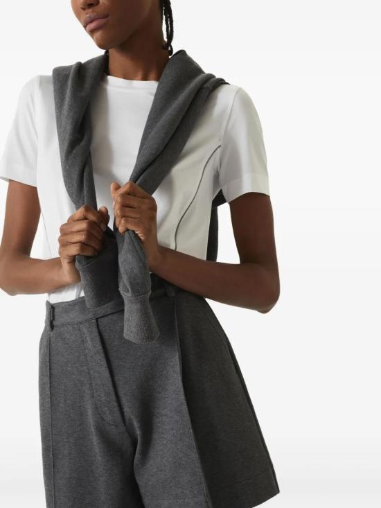  브루넬로 쿠치넬리 반팔 티셔츠 MW857VD120C6159 white - BRUNELLO CUCINELLI