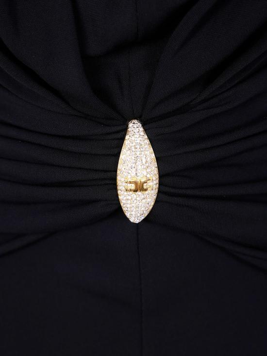 25SS 엘리자베타프랜치 미디 원피스 AB71952E2 110 Black - ELISABETTA FRANCHI