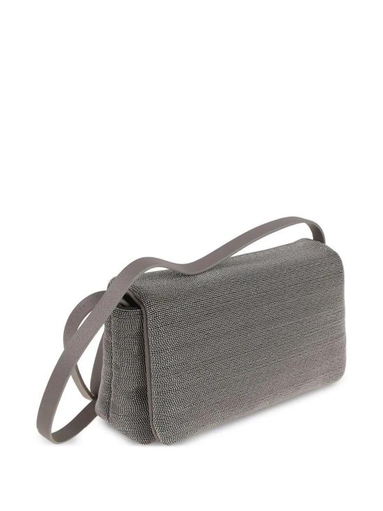  브루넬로 쿠치넬리 숄더백 MBMON2611C8187 silver - BRUNELLO CUCINELLI