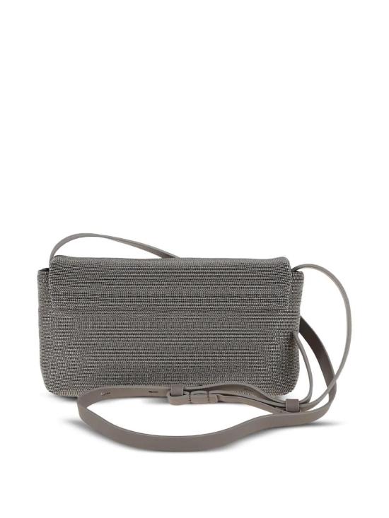  브루넬로 쿠치넬리 숄더백 MBMON2611C8187 silver - BRUNELLO CUCINELLI