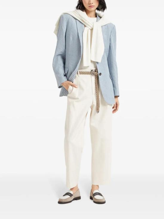  브루넬로 쿠치넬리 민소매 티셔츠 M12202910C2723 white - BRUNELLO CUCINELLI