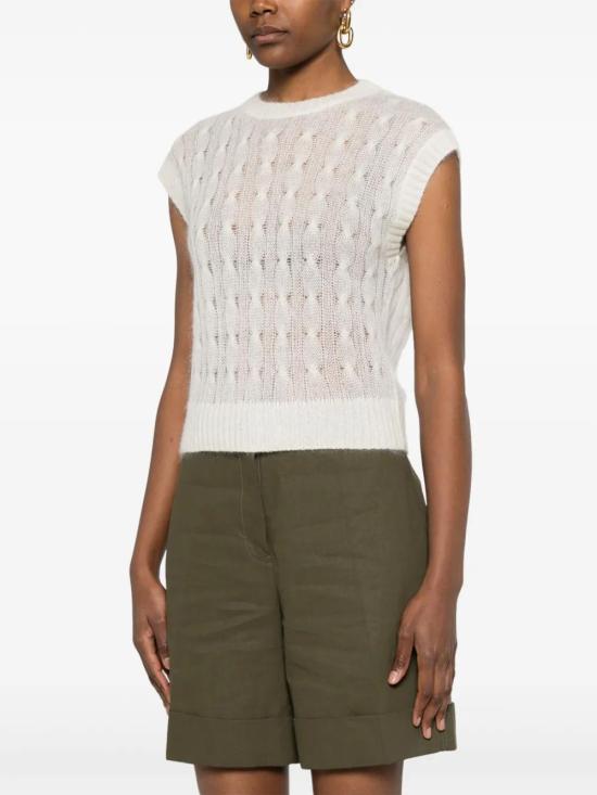  브루넬로 쿠치넬리 민소매 티셔츠 M2I778100C3588 white - BRUNELLO CUCINELLI