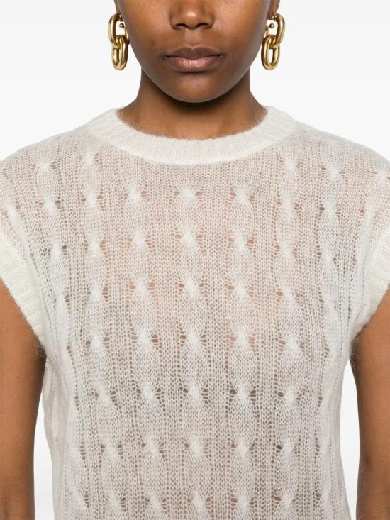  브루넬로 쿠치넬리 민소매 티셔츠 M2I778100C3588 white - BRUNELLO CUCINELLI