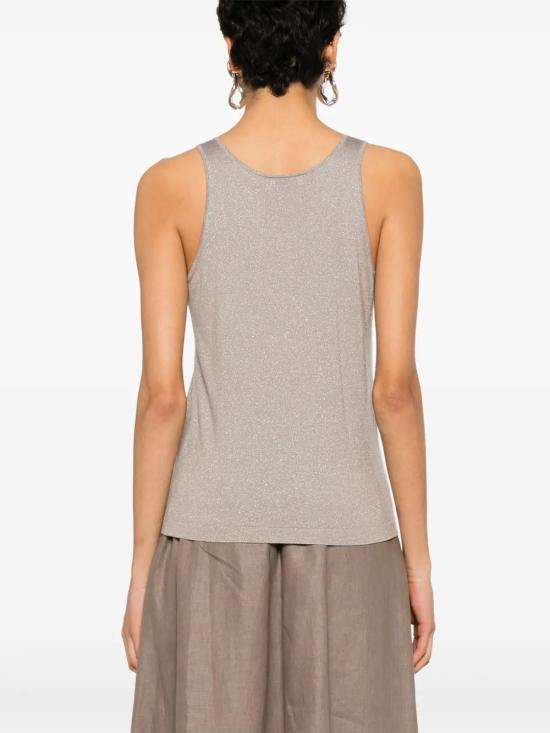  브루넬로 쿠치넬리 민소매 티셔츠 M41848600C9729 taupe - BRUNELLO CUCINELLI