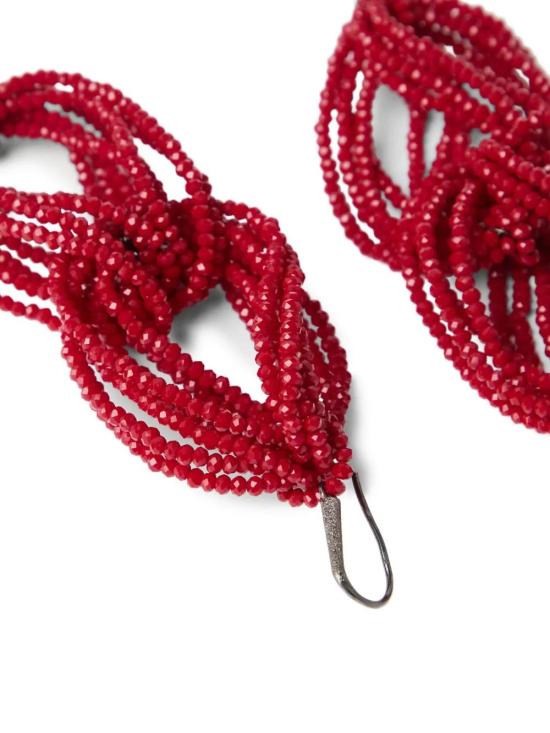  브루넬로 쿠치넬리 이어링 MORW9LV14CVERS red - BRUNELLO CUCINELLI