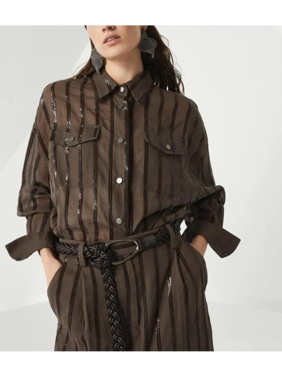  브루넬로 쿠치넬리 슬림 벨트 M0TRPC273CTDM - BRUNELLO CUCINELLI