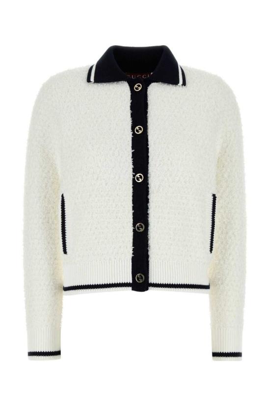 25SS 구찌 가디건 818729XKEMF 9062 WHITE