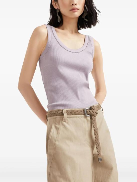  브루넬로 쿠치넬리 민소매 티셔츠 MG902FP100C9101 - BRUNELLO CUCINELLI