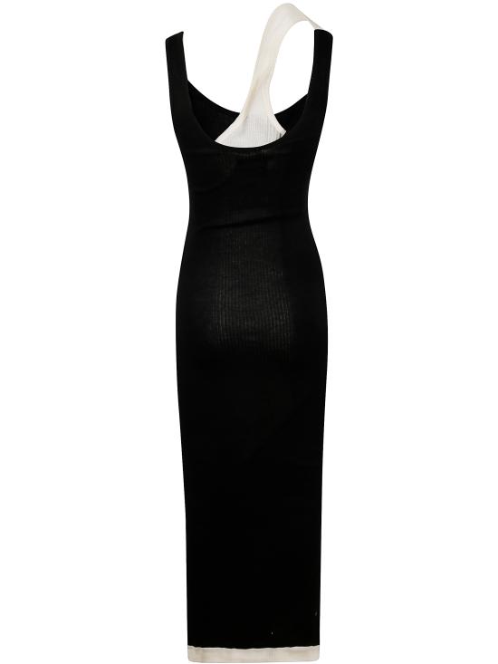  장 폴 고티에 롱 원피스 25 34 F RO384 J092 0003 BLACK ECRU - JEAN PAUL GAULTIER