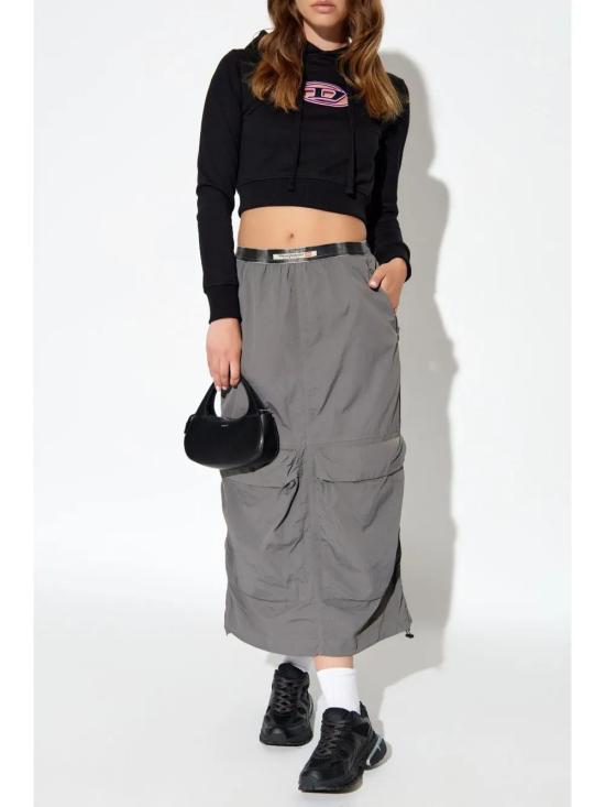  디젤 후드 티셔츠 A157140GRAC black - DIESEL