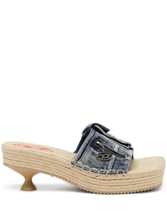  디젤 뮬/슬리퍼 Y03568P8100 blue